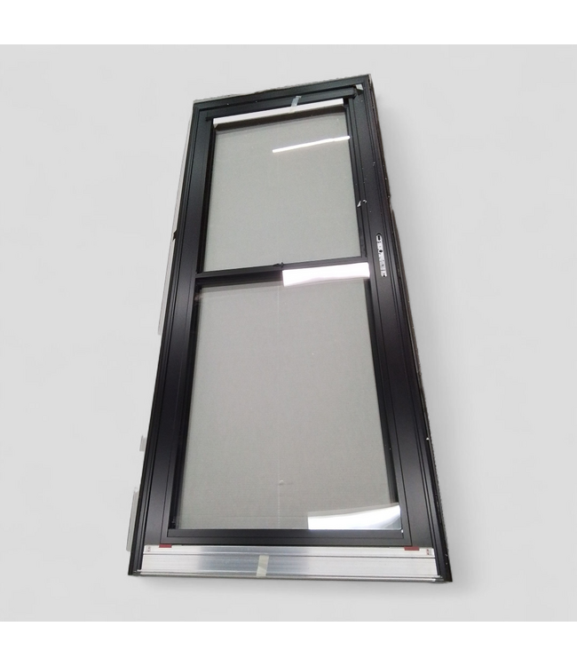 48571 Larson Split Full View 32" x 81" Black Storm Door