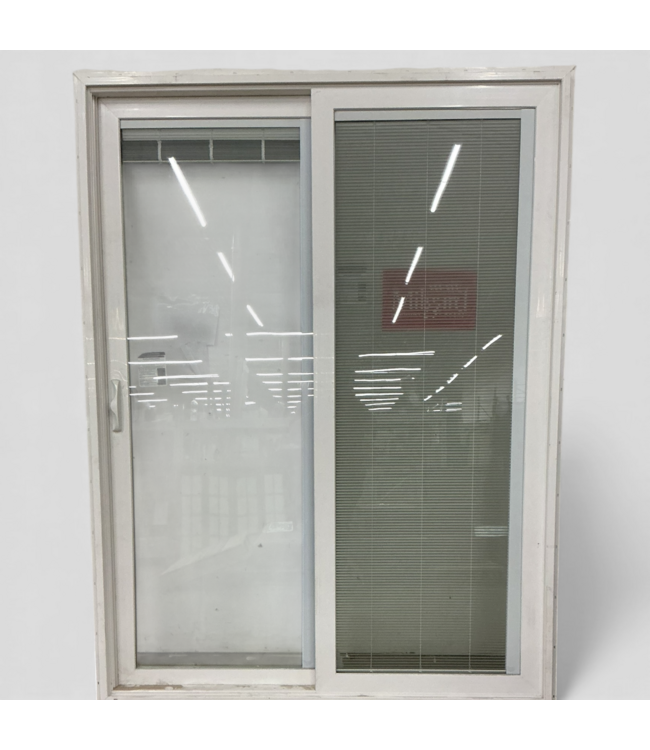 48561 Milgard White Vinyl Sliding Patio Door 60" x 80"