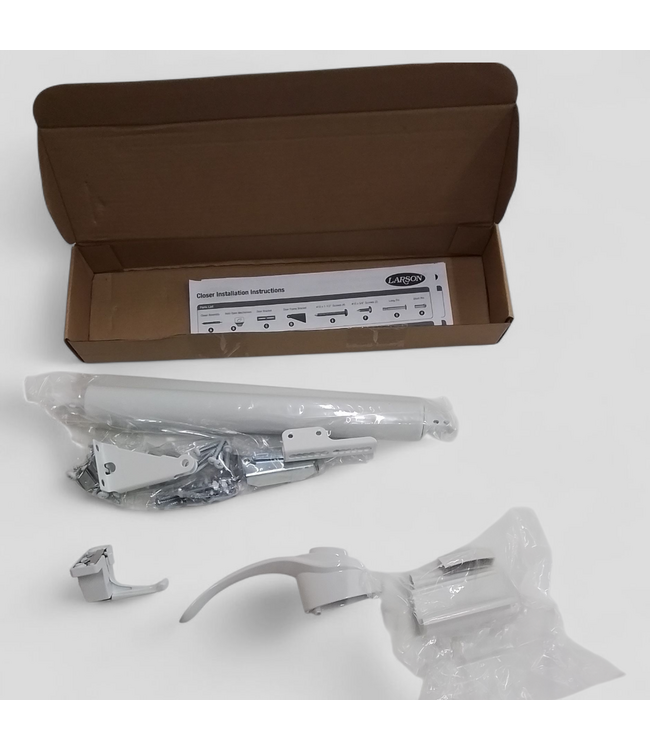 48560 Larson 20 Midview 36" x 81" White Storm Door