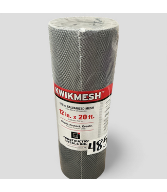 48577 Kwikmesh 1/8" Galvanized mesh Screen 12" x 20'