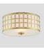 48578 Allen+Roth Bradford 2-Light Gold Flush Mount Light