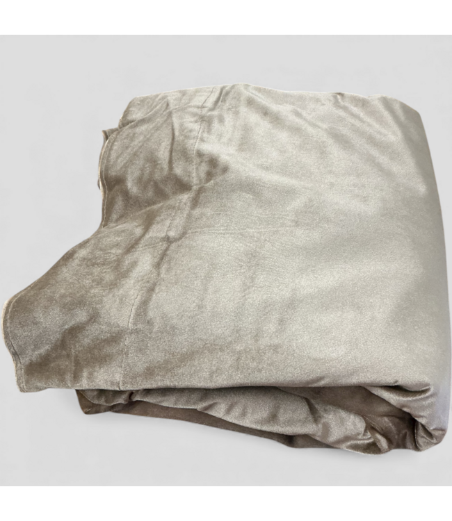 48593 Exclusive Home Velvet Taupe Heavy Curtains 2-pack