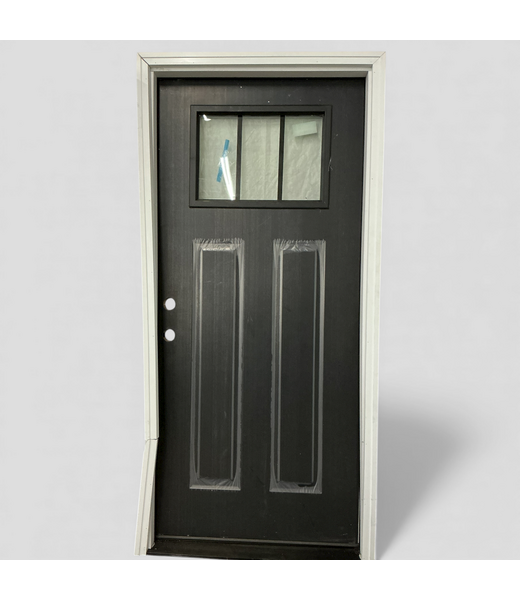 48594 Jeld-Wen Steel 1/4 Lite Prehung Exterior Door 36 x 80