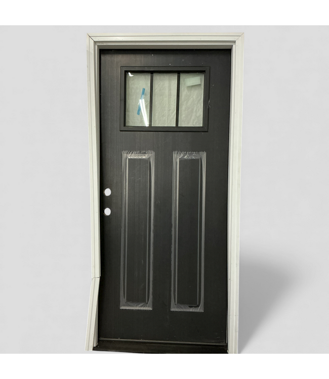 48594 Jeld-Wen Steel 1/4 Lite Prehung Exterior Door 36 x 80