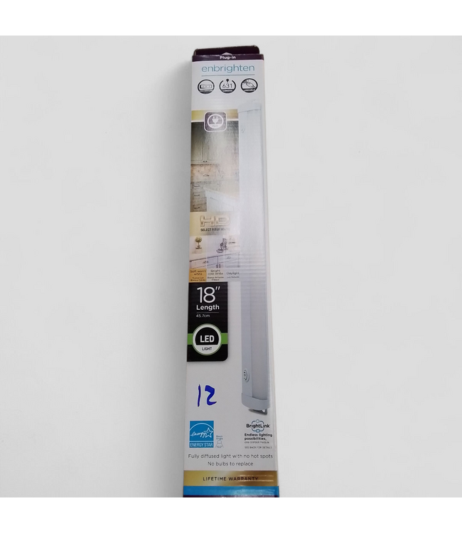48622 Enbrighten 18" LED Plug-in Under-Cabinet Lighting