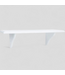 48638 Style Selections White Rectangular Bracket shelf