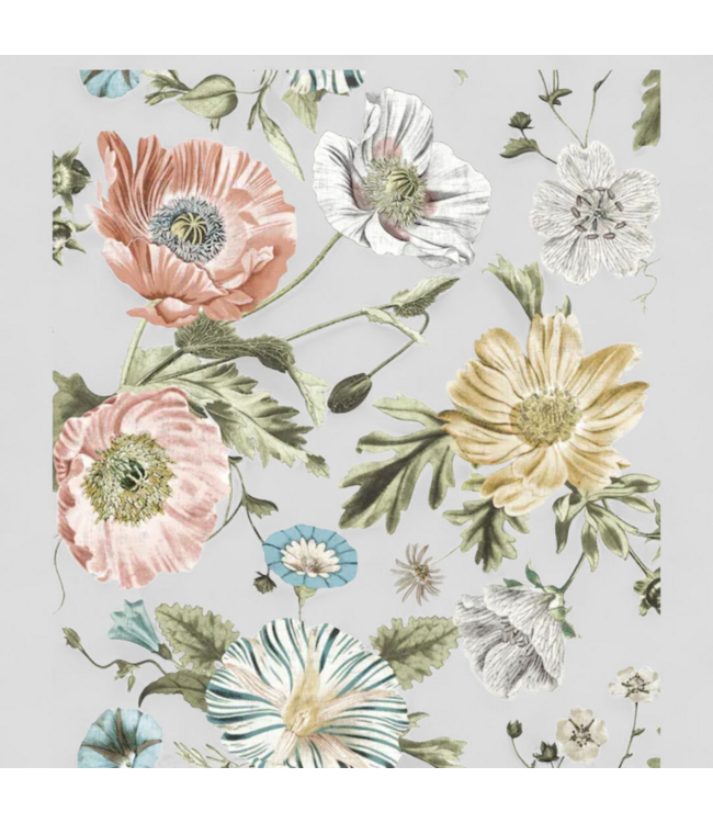 48642 RoomMates Pink Vinyl Floral Peel and Stick Wallpaper