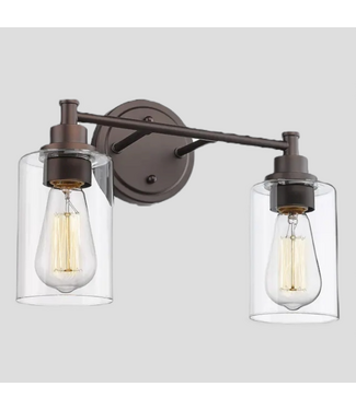 48520 2 -Light Oil-Rubbed Bronze Vanity Light