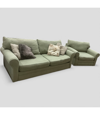 48650 Sofa Express 2 Piece Roll Arm Sofa And Chair Set