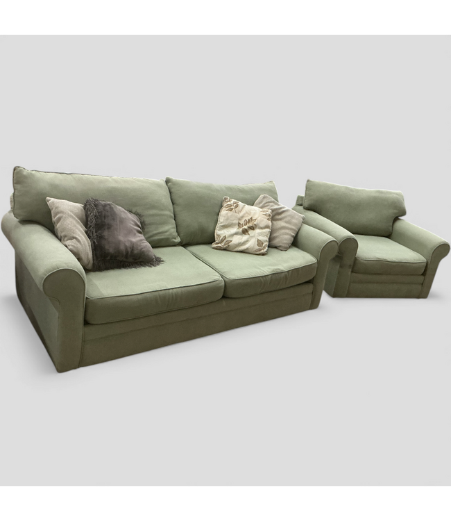 48650 Sofa Express 2 Piece Roll Arm Sofa And Chair Set