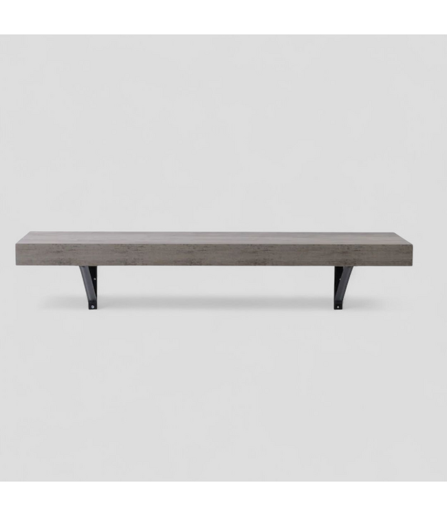 48651 allen + roth Distressed Wood Rectangular Shelf Kit