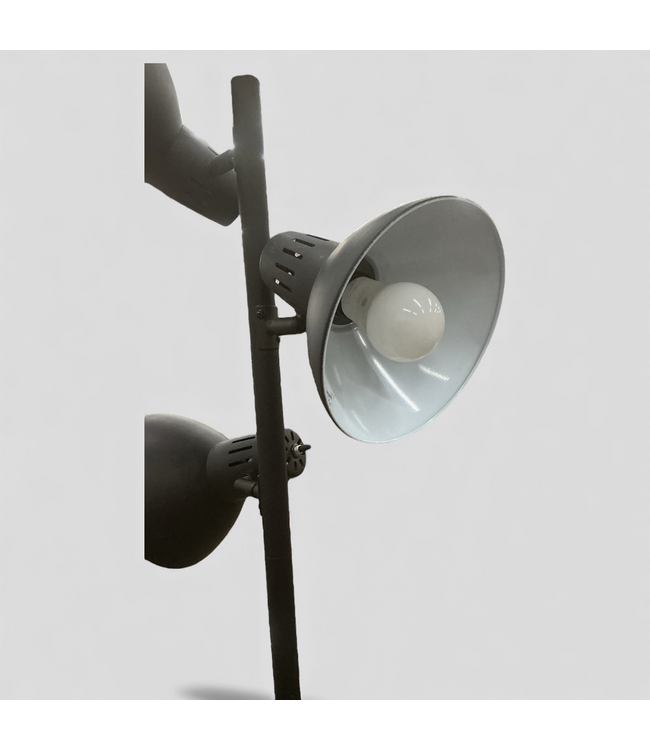 48656 Allen + Roth Embleton Bronze Multi-head Floor Lamp