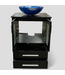 48703 Espresso Bathroom Vanity w/Marble Blue Vessel Sink