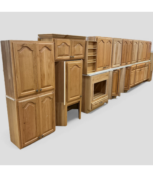 48713 Natural Pine Cabinet Set of 19-pcs