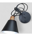 48723 Black Metal 1 -Light Cone Pendant Light 3 -Pack