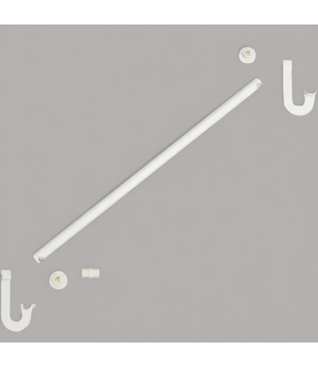 48729 Orgin21 Edda White Under Shelf Clothing Rod