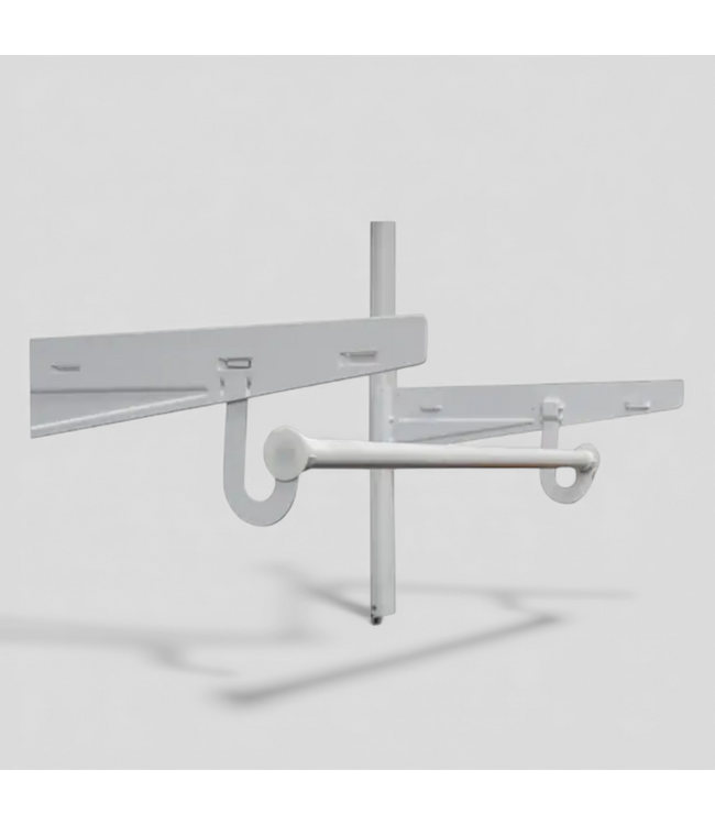 48729 Orgin21 Edda White Under Shelf Clothing Rod