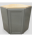 48743 Diamond NOW Gray Corner Diagonal Upper Cabinet