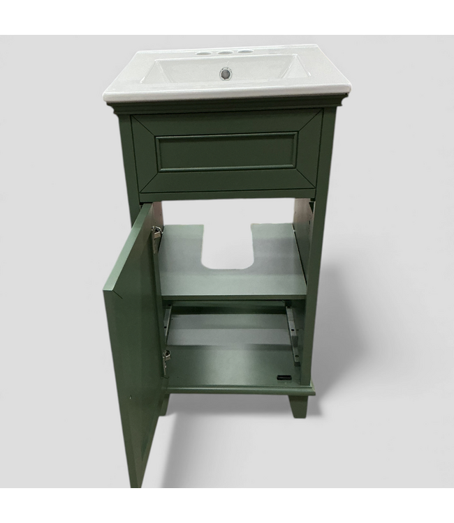 48751 Allen+Roth Lambert Sage Green Single Vanity 18"
