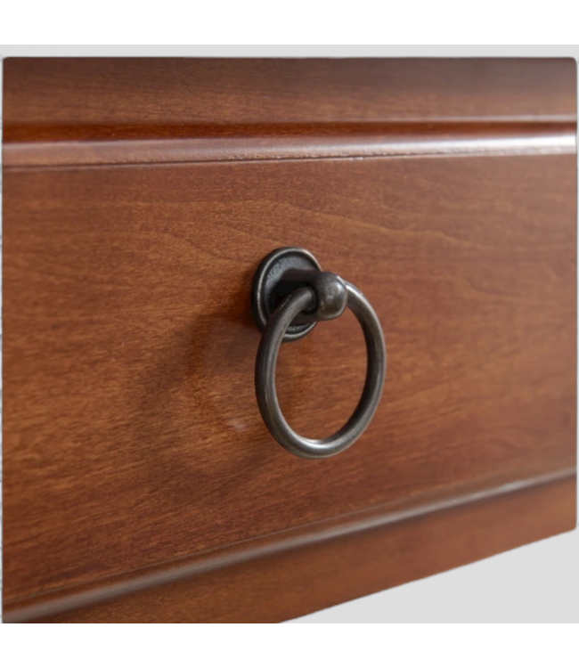 48746 Leick Home Coastal Nations Pecan Wood End Table