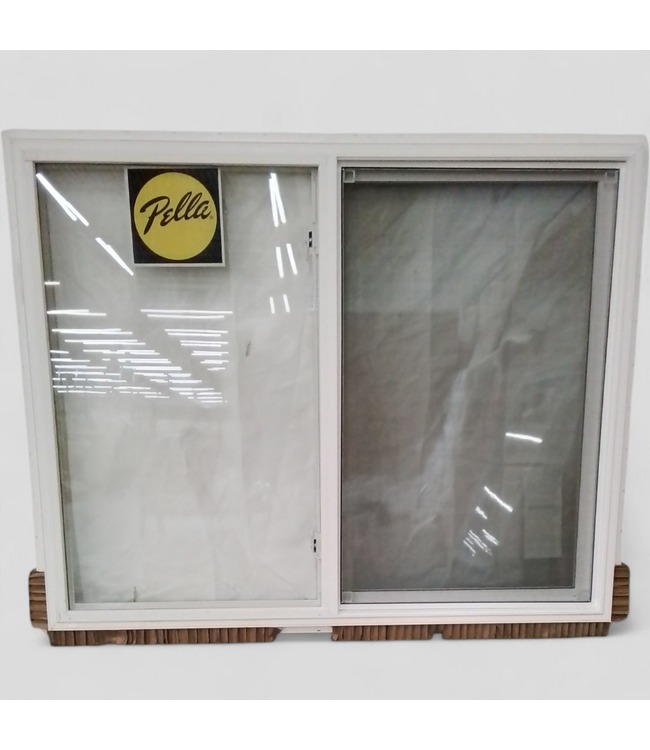 48755 Pella White Vinyl Horizontal Sliding Window 59.5"W x 47.5"H