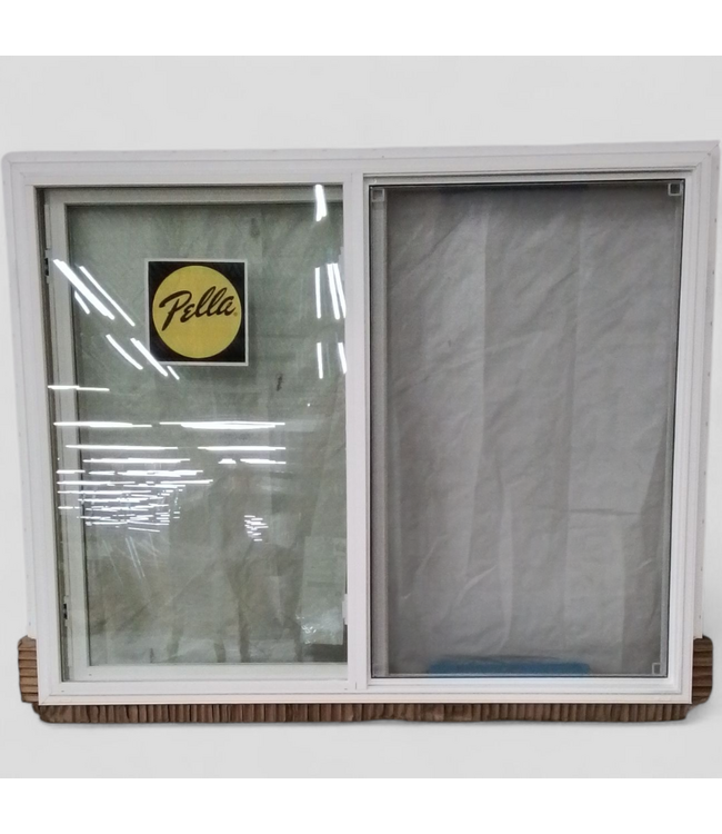 48758 Pella White Vinyl Horizontal Sliding Window 59.5"W x 47.5"H