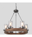 48769 LNC Wagon Wheel 6-Light Farmhouse Chandelier