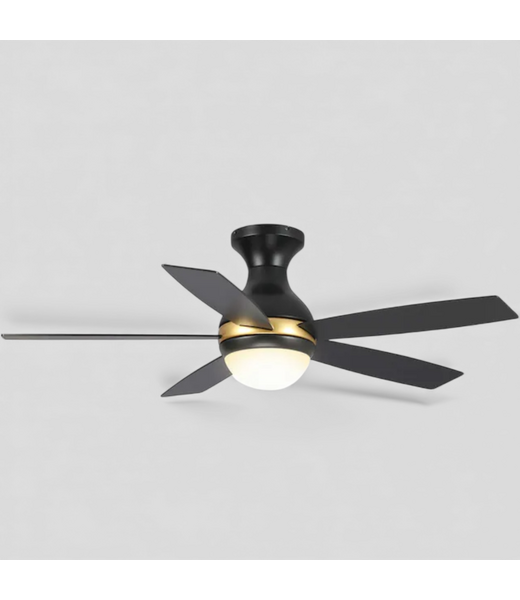 48762 Carro USA Black & Gold Smart Ceiling Fan 52"