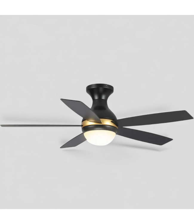48762 Carro USA Black & Gold Smart Ceiling Fan 52"