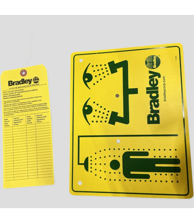 48764 Bradley Halo Safety Shower Eye Face Wash Station