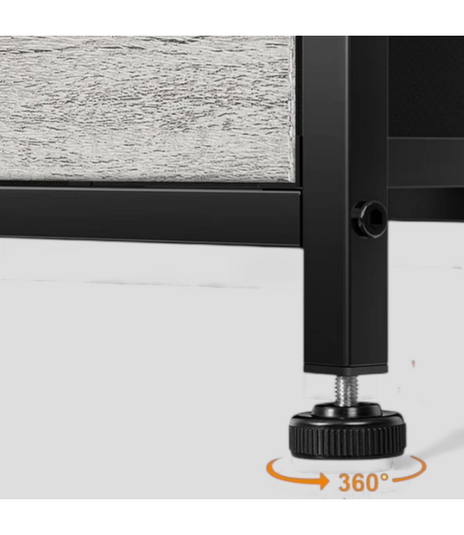 48771 ReaHome 8 Drawer Wood Top Storage Dresser