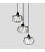 48780 Emeritpro 3-Light Black & Crystal Pendant Light