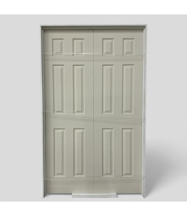 48794 Prehung Hollow Door Double Interior Door 49.375"W x 81.5"H