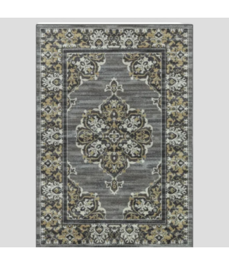 48801 Allen + Roth Damask Oriental Area Rug