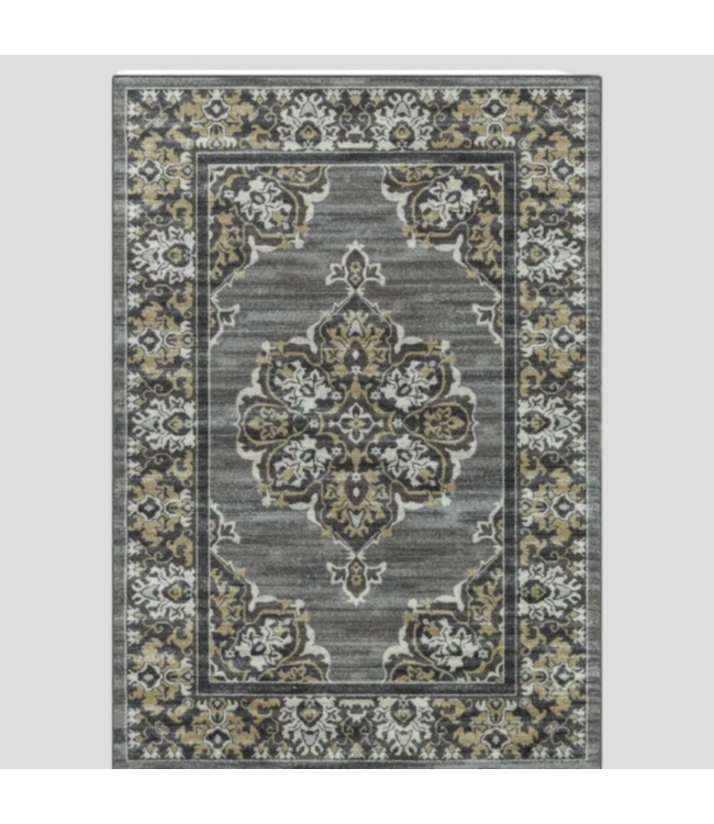 48801 Allen + Roth Damask Oriental Area Rug