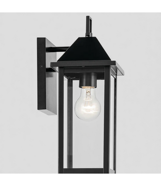48802 Kichler Prin 1-Light Matte Black Outdoor Wall Lantern