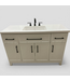48804 Single Sink White Bathroom Vanity With Top 48.5"W