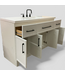 48804 Single Sink White Bathroom Vanity With Top 48.5"W