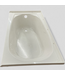 48817 Off-White Alcove Left-Hand Drain Soaking Bathtub