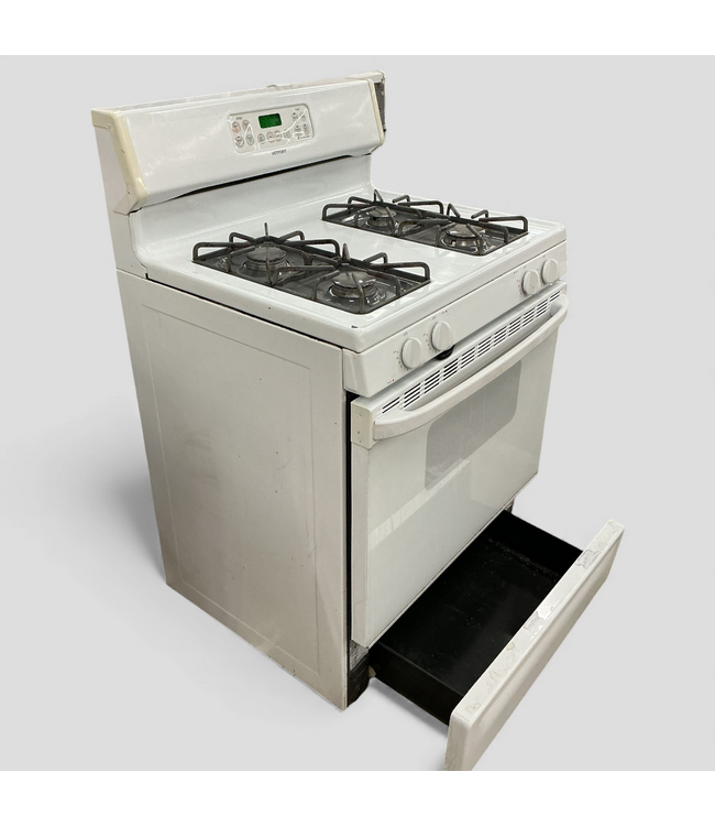 48808 Hotpoint White Freestanding Gas Range 30"W