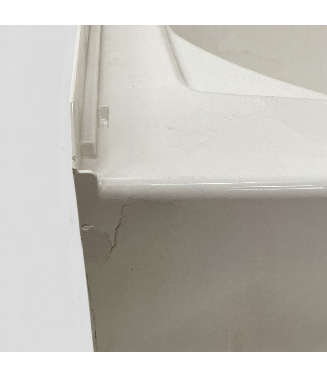 48817 Off-White Alcove Left-Hand Drain Soaking Bathtub