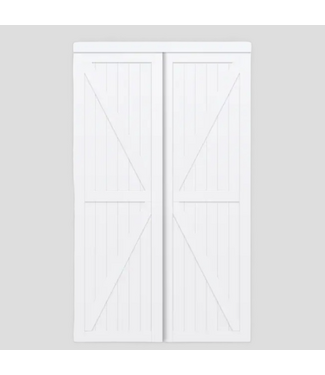 48835 Reliabilt Trident White K Frame Sliding Closet Door