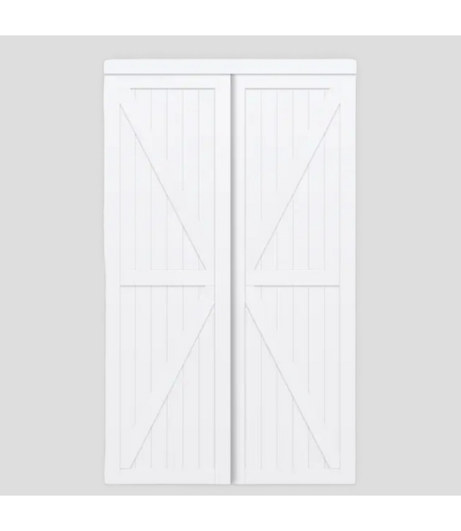 48835 Reliabilt Trident White K Frame Sliding Closet Door