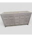 48839 Ariel 72-in White Bathroom Vanity Base Cabinet