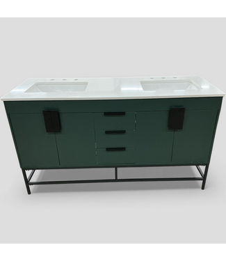 48844 Elegant Lighting Eugene Green 60" Double Vanity