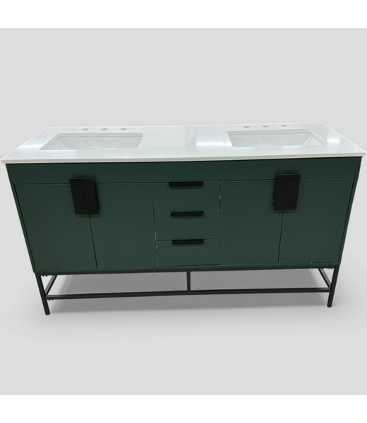 48844 Elegant Lighting Eugene Green 60" Double Vanity