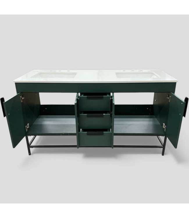 48844 Elegant Lighting Eugene Green 60" Double Vanity