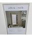48846 allen + roth Wood Gray Framed Wall Mirror 24" x 36"