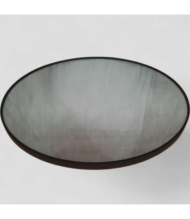 48850 Origin 21 Round Black Framed Wall Mirror 28-in