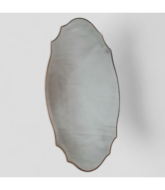 48851 allen + roth Oval Gold Beveled Wall Mirror 22"W x 34"H